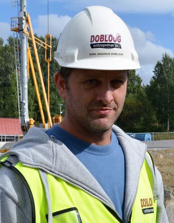 Prosjektleder Karl-Magnus Dobloug i Dobloug entreprenør