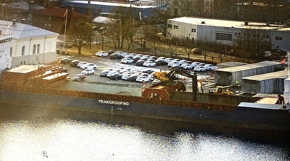 betongvegger losses i Drammen havn