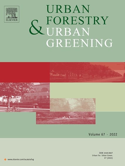 forsiden av tidsskriftet Urban Forestry and Urban Greening - faksimile 