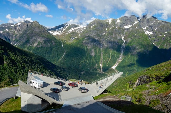 Bilde av Utsikten ved Nasjonal turistveg Gaularfjellet. Foto: Trine Kanter Zerwekh