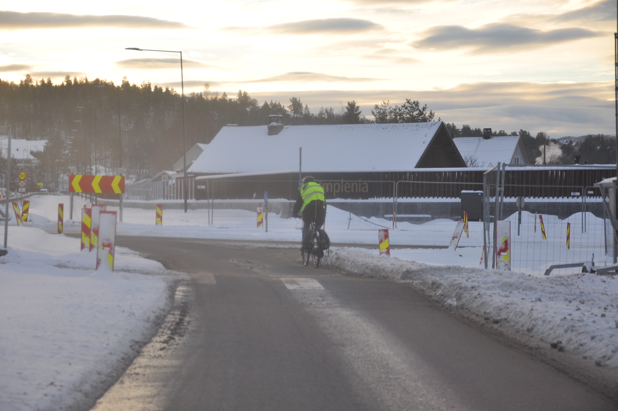 Deler av E134-anlegget passer ikke for syklister. (Foto: Kjell Wold)