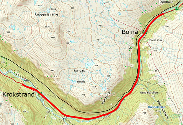 Planområdet E6 Krokstrand-Bolna