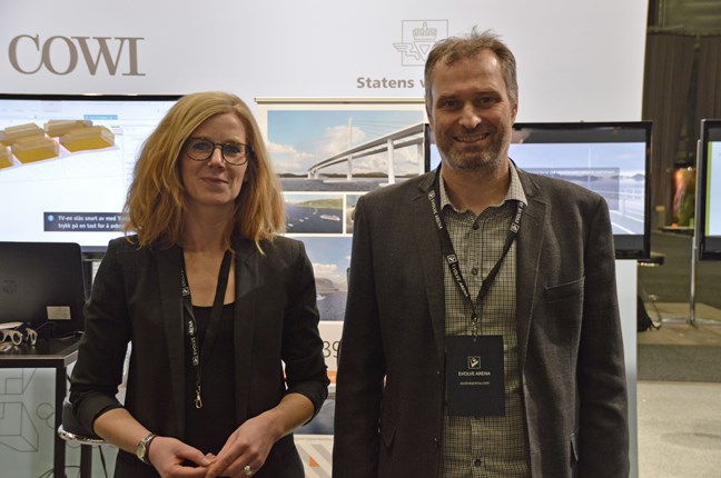Anne Buvatne (Building Smart) og Kjell Håvard Belsvik (Statens vegvesen).
