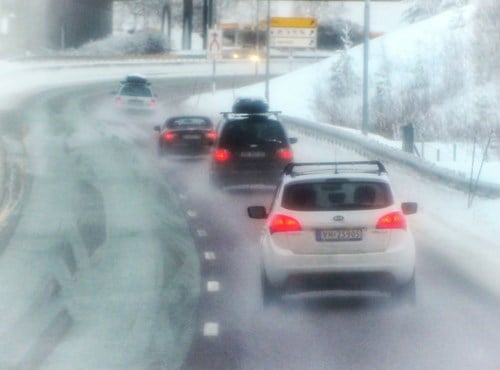 Foto. trafikk. vinter. 