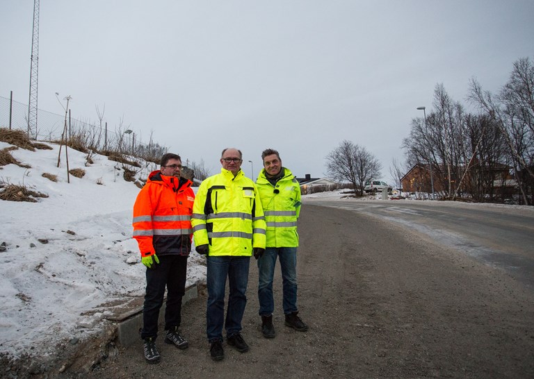 Fra venstre: Are Stenkjær, Svein Arne Johansen, Fred Erik Fredly - alle Harstad kommune